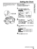 Preview for 13 page of Panasonic Palmcorder PV-L561 User Manual