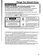 Preview for 3 page of Panasonic Palmcorder PV-L590 User Manual