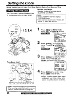 Preview for 16 page of Panasonic Palmcorder PV-L590 User Manual