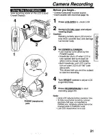 Preview for 21 page of Panasonic Palmcorder PV-L590 User Manual