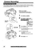 Preview for 22 page of Panasonic Palmcorder PV-L590 User Manual