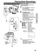 Preview for 25 page of Panasonic Palmcorder PV-L590 User Manual