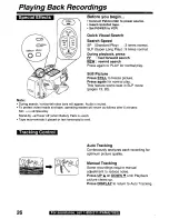 Preview for 26 page of Panasonic Palmcorder PV-L590 User Manual