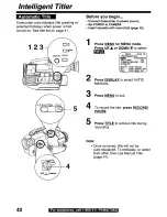 Preview for 40 page of Panasonic Palmcorder PV-L590 User Manual