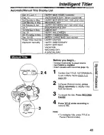 Preview for 41 page of Panasonic Palmcorder PV-L590 User Manual