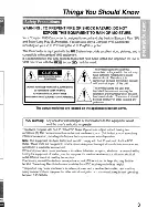 Preview for 3 page of Panasonic Palmcorder PV-L621 User Manual