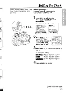 Preview for 13 page of Panasonic Palmcorder PV-L621 User Manual