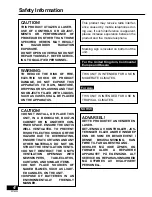 Preview for 4 page of Panasonic PalmTheater DVD-LA95 Operating Instructions Manual