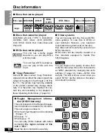 Preview for 10 page of Panasonic PalmTheater DVD-LA95 Operating Instructions Manual