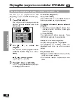 Preview for 22 page of Panasonic PalmTheater DVD-LA95 Operating Instructions Manual