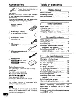 Preview for 4 page of Panasonic PalmTheater DVD-LV55 Operating Instructions Manual