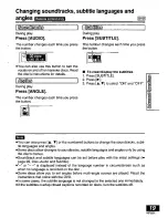 Preview for 19 page of Panasonic PalmTheater DVD-LV60 Operating Instructions Manual