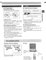 Preview for 9 page of Panasonic PalmTheater DVD-LV65 Operating Instructions Manual