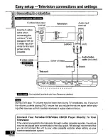 Preview for 12 page of Panasonic PalmTheater DVD-PV40 Operating Instructions Manual