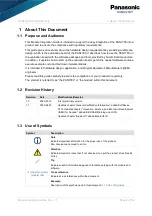 Preview for 6 page of Panasonic PAN1780 Integration Manual