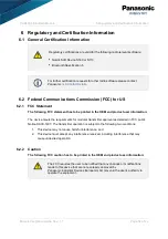 Preview for 34 page of Panasonic PAN1780 Integration Manual