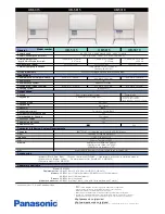 Preview for 4 page of Panasonic Panaboard UB-5315 Specification Sheet