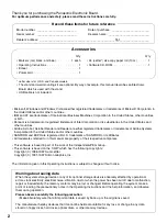 Preview for 2 page of Panasonic Panaboard UB-7320 Operating Instructions Manual