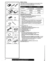 Preview for 6 page of Panasonic Plamcorder PV-DV901 Operating Manual