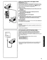 Preview for 41 page of Panasonic Plamcorder PV-DV901 Operating Manual