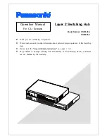 Panasonic PN23129A Operation Manual preview