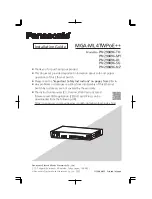 Preview for 1 page of Panasonic PN290496-NZ Installation Manual