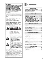 Preview for 3 page of Panasonic ProLine AG-1350 Operating Instructions Manual