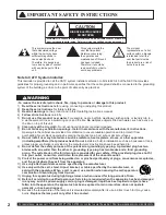 Preview for 2 page of Panasonic PT-50LC14 - 50" Rear Projection TV Operating Instructions Manual