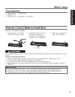 Preview for 7 page of Panasonic PT-50LC14 - 50" Rear Projection TV Operating Instructions Manual