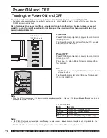 Preview for 22 page of Panasonic PT-50LC14 - 50" Rear Projection TV Operating Instructions Manual