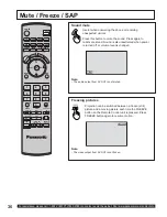 Preview for 36 page of Panasonic PT-50LC14 - 50" Rear Projection TV Operating Instructions Manual