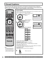 Preview for 50 page of Panasonic PT-50LC14 - 50" Rear Projection TV Operating Instructions Manual