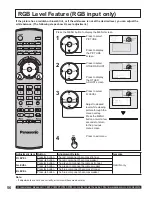 Preview for 56 page of Panasonic PT-50LC14 - 50" Rear Projection TV Operating Instructions Manual