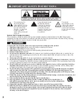 Preview for 2 page of Panasonic PT-50LCZ70 - 50" Rear Projection TV Operating	 Instruction