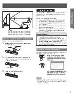 Preview for 7 page of Panasonic PT-50LCZ70 - 50" Rear Projection TV Operating	 Instruction