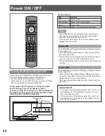 Preview for 24 page of Panasonic PT-50LCZ70 - 50" Rear Projection TV Operating	 Instruction