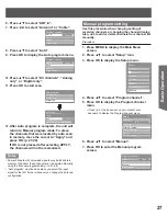 Preview for 27 page of Panasonic PT-50LCZ70 - 50" Rear Projection TV Operating	 Instruction