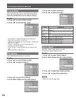 Preview for 36 page of Panasonic PT-50LCZ70 - 50" Rear Projection TV Operating	 Instruction