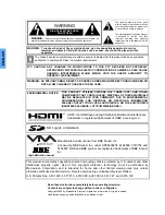 Preview for 2 page of Panasonic PT-56TWD63 Operating Manual