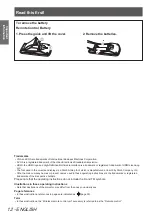 Preview for 12 page of Panasonic PT-AH1000E Operating Instructions Manual