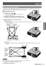 Preview for 23 page of Panasonic PT-AH1000E Operating Instructions Manual