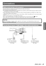 Preview for 25 page of Panasonic PT-AH1000E Operating Instructions Manual