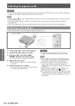 Preview for 28 page of Panasonic PT-AH1000E Operating Instructions Manual