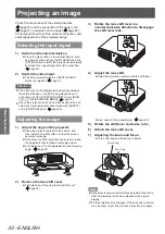 Preview for 30 page of Panasonic PT-AH1000E Operating Instructions Manual