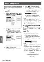 Preview for 34 page of Panasonic PT-AH1000E Operating Instructions Manual