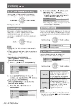 Preview for 38 page of Panasonic PT-AH1000E Operating Instructions Manual