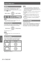 Preview for 58 page of Panasonic PT-AH1000E Operating Instructions Manual