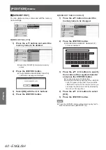 Preview for 60 page of Panasonic PT-AH1000E Operating Instructions Manual