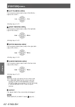 Preview for 62 page of Panasonic PT-AH1000E Operating Instructions Manual