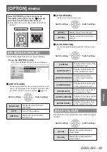 Preview for 63 page of Panasonic PT-AH1000E Operating Instructions Manual